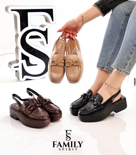 Platform Slingback Loafers